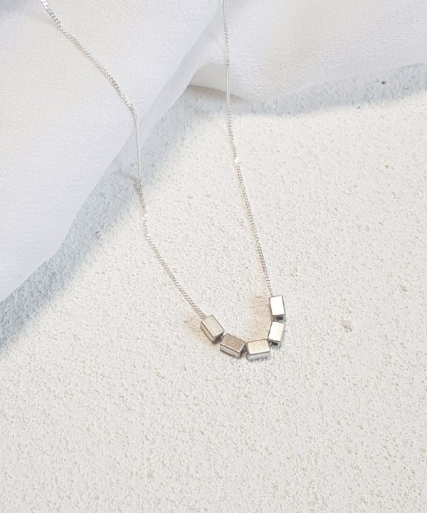 Silver Quin Geometric Necklace