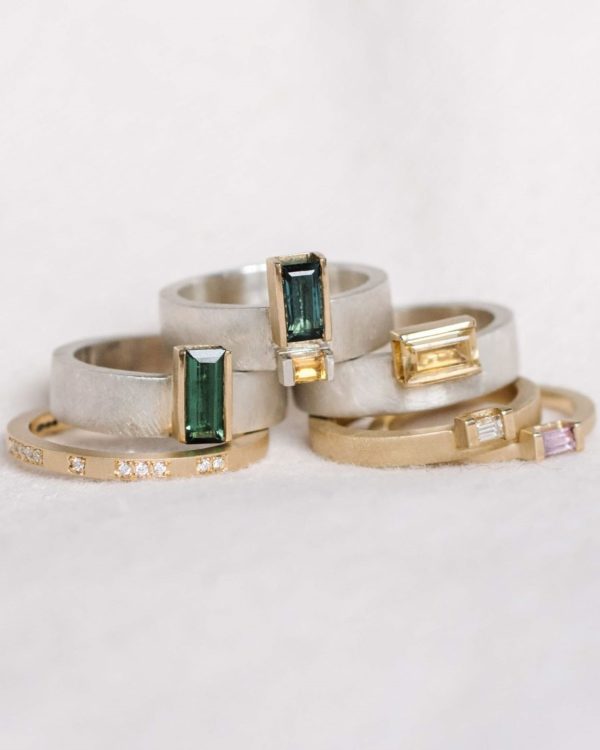 Brutalist-Inspired-Minimalist-Geometric-Wedding-Engagement-Rings-Chloe-Solomon